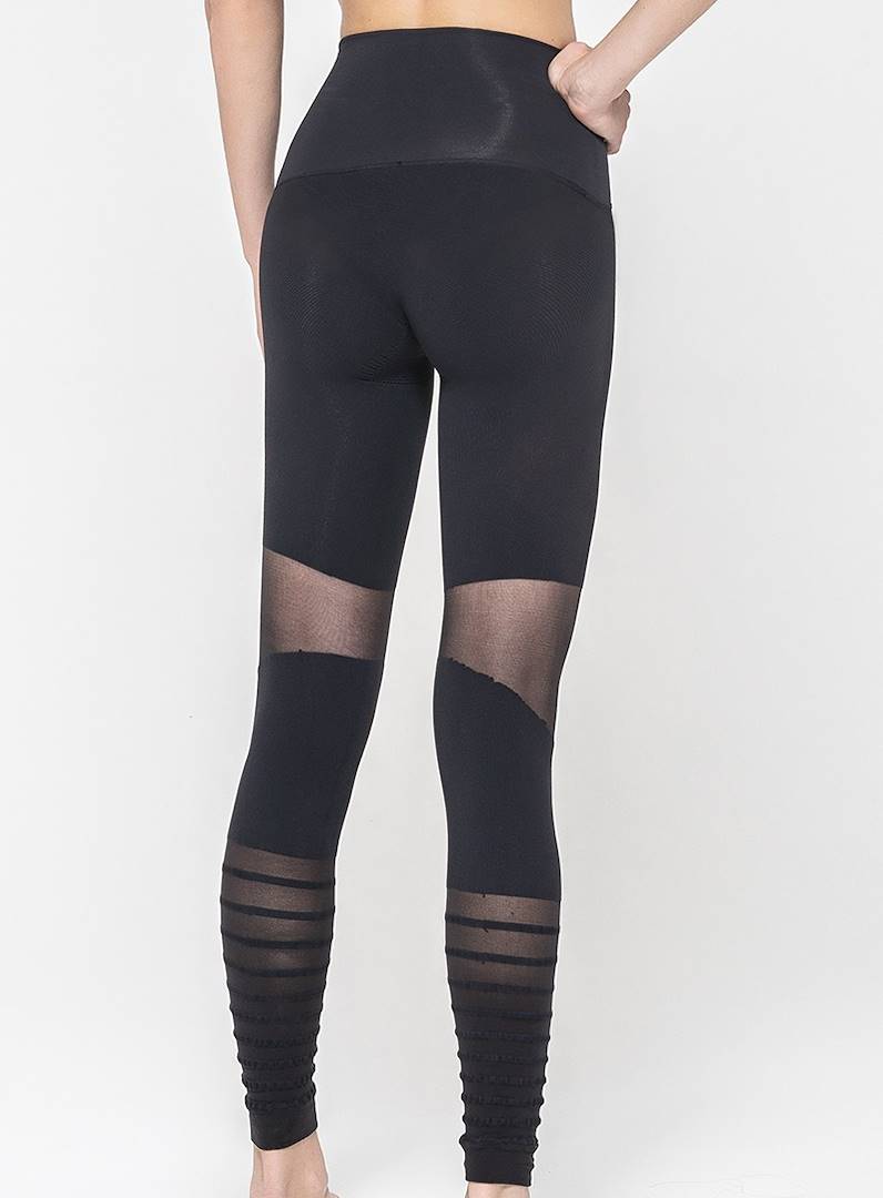 sport leggings with odor-control, Viola, S, Grey